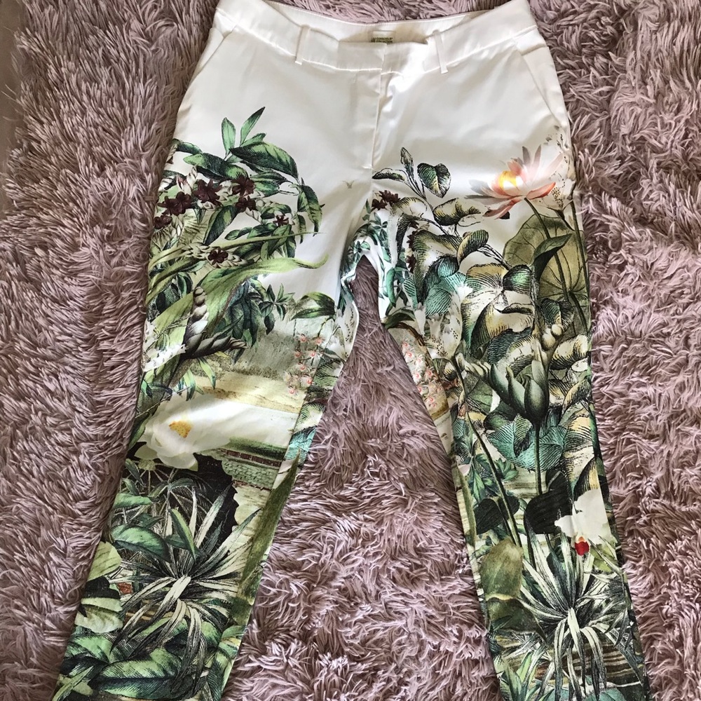H&M Conscious Collection Lily Pad Palm pants